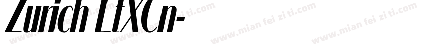 Zurich LtXCn字体转换